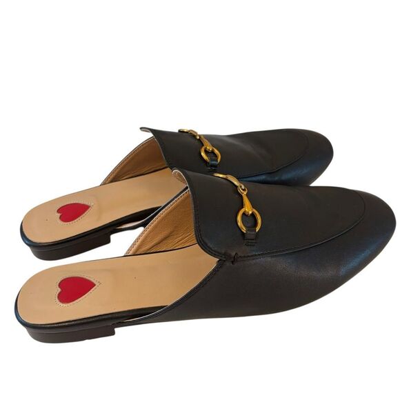 ARQA Black Leather Horsebit Mule Slip-On Loafers in Size 11.5 - Picture 5 of 7